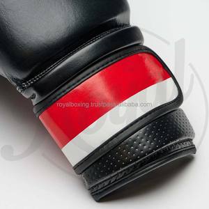 Guantes de Kick Boxing profesionales de 8oz, guantes de entrenamiento MMA de cuero PU genuino con logotipo personalizado para niños, venta al por mayor de fábrica - Product Image 4