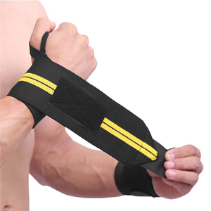 Venta al por mayor culturismo levantamiento de pesas muñequera ajuste compresión muñequeras gimnasio entrenamientos transpirable muñequera - Product Image 1