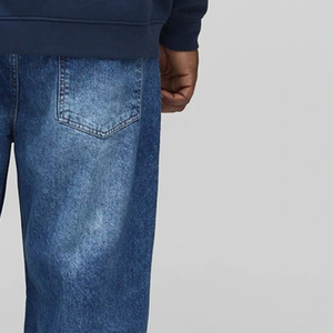 Denim Clothing <b>for</b> <b>Men</b> Vintage Blue <b>Loose</b> Straight Leg <b>Trousers</b> High Quality 20225 Wide Leg Baggy Fit Denim Pants Jeans <b>for</b> <b>Men</b> - Product Image 2