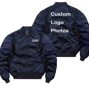 Trendy Mens Bomber Jacket Lightweight Breathable Fabric Zipup Casual Style Relaxed Fit Streetwear Bomber Jacket - Product Image 1