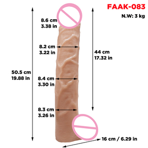 50cm enorme Dildo pene realistico con forte ventosa giocattoli sessuali PVC Dildo pene per <span class=keywords><strong>uomo</strong></span> e <span class=keywords><strong>donna</strong></span> che si masturba a basso prezzo di fabbrica - Product Image 6