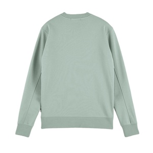 Sweat-shirt à capuche et sweat-shirt d'hiver en molleton à manches longues 100% coton de haute qualité pour hommes, teint uni avec logo brodé - Product Image 2