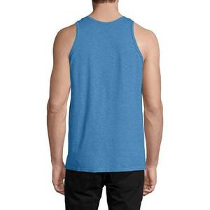 Débardeurs de sport pour hommes, respirants, style streetwear, col rond, vêtements de musculation, 100% coton, logo personnalisé, uni - Product Image 6