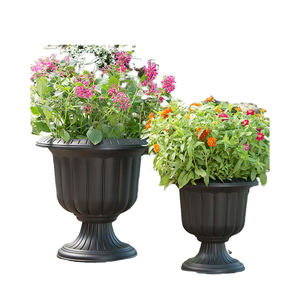 <b>Set</b> of 2 Antique Bronzed Metal Brass Urn <b>Vase</b> High Quality Metal Urn <b>Vase</b> for Garden Decoration New Table <b>Vase</b> - Product Image 5