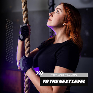 Gants de fitness avec logo personnalisé Options Broderie Personnalisation Gants d'entraînement antidérapants pour hommes femmes - Product Image 4