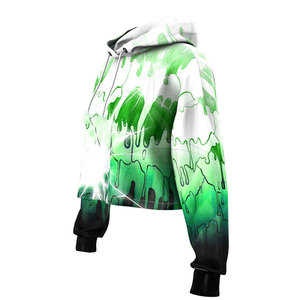 Derniers modèles de sweats à capuche courts en coton/polyester pour l'hiver, décontractés, à manches longues, avec sublimation, couleurs et logo personnalisés, vente en gros - Product Image 5