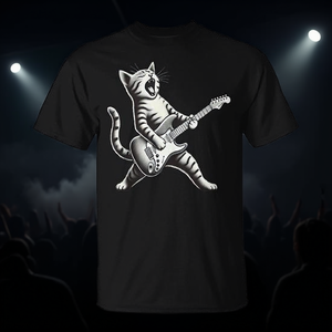 Rock <b>Cat</b> Playing Guitar <b>Tank</b> Top T-Shirt Promotional Category - Product Image 3