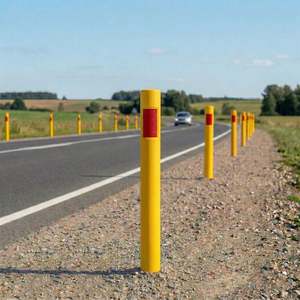 Ensemble de 50 supports à bord jaune pour signalisation routière (CTP) - Product Image 3