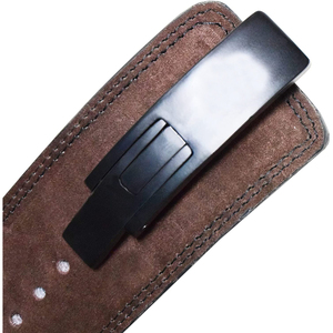 เข็มขัดหนังกลับแบบมีหัวเข็มขัด  รองรับหลังอย่างแข็งแรง สำหรับยกน้ำหนัก สควอท เดดลิฟท์ เข็มขัดออกกำลังกายสำหรับผู้ชาย  โรงงาน OEM ขายส่ง - Product Image 5