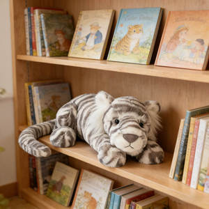 Peluche Tigre des Neiges Sacha 46 cm en Gros, Nouvelle Peluche Chiot Jelly Catt, Animaux en Peluche Très Demandés pour Cadeaux d'Anniversaire pour Enfants et Anniversaires - Product Image 1