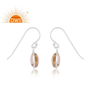 Meilleure qualité en argent sterling fin naturel citron topaze pierres précieuses boucle d'oreille fabricant de bijoux personnalisés - Product Image 3