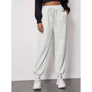 Pantalons de survêtement en molleton de coton uni pour femmes Pantalons de survêtement personnalisés - Product Image 6