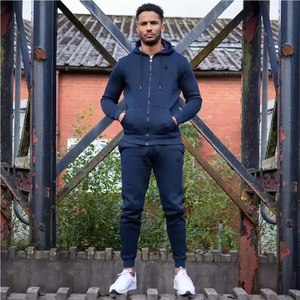 Chándal deportivo ajustado personalizado superior 2024 para hombre, cremallera completa lisa con puerta de moda, opción de talla grande, nueva colección - Product Image 5