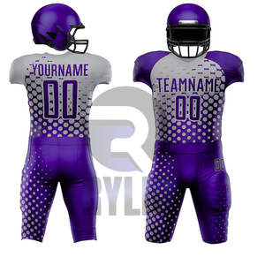 Gran oferta, uniforme de fútbol americano, camisetas de equipo personalizadas, pantalones, conjunto completo, aparejos de sublimación, sarga, OEM, ODM, fábrica al por mayor - Product Image 2