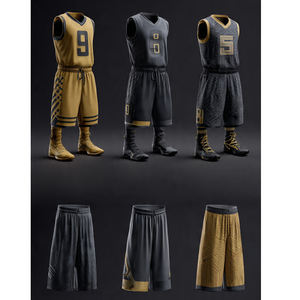 Uniforme de basket-ball par sublimation, uniforme de basket-ball d'entraînement léger, maillot sans manches, uniforme de football sans manches, col en V - Product Image 1