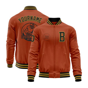 Chaqueta universitaria personalizable para hombre, abrigo de bombardero personalizable al por mayor, parches bordados, ropa informal estilo Hip Hop para la universidad de invierno - Product Image 1