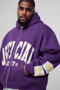 Haute demande surdimensionné Boxy fermeture éclair à travers strass appliques hommes sweats à capuche Streetwear mode coton mélangé sweats à capuche personnalisés hommes - Product Image 3