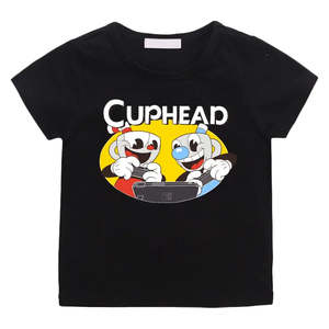 T-shirt de jeu Cuphead pour enfants, matière jersey 100% coton - Product Image 1