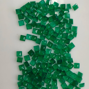 Ónice Verde Natural de 3.5 mm, Corte Cuadrado Escalonado, Piedra Preciosa Suelta de la Mejor Calidad para la Fabricación de Joyas - Product Image 3