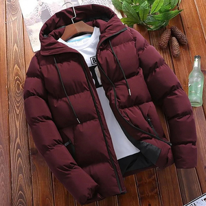 Mens <b>Jackets</b> <b>Jacket</b> for Men Oversized Winter Warm <b>Puffer</b> <b>Jacket</b> Custom Logo <b>Hooded</b> Windproof <b>Waterproof</b> Outerwear Streetwear - Product Image 4