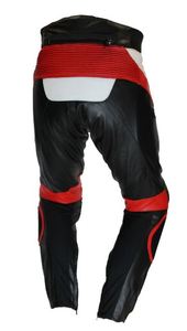 Pantalon en cuir de vachette personnalisé résistant à l'abrasion pour motards motocyclistes de rue pantalon en cuir de course automobile et sport - Product Image 6