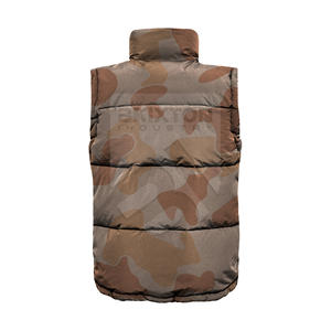 Chaqueta de chaleco acolchada para hombre con bolsillos con cremallera de cuello alto aislado para actividades al aire libre de temporada de invierno en clima frío - Product Image 2