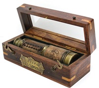 Télescope vintage nautique en laiton massif Dollond London Zoom, grossissement 10x, observation des oiseaux, rouge, étanche, objectif 24 mm, 500 mm
