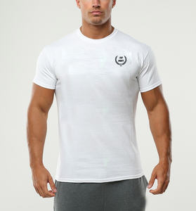OEM T Shirt Personnalisez Votre Propre Logo Tee Sports Ringer Running Quick Dry Fit Tshirt Polyester Respirant Mens Fitness T-shirt - Product Image 5