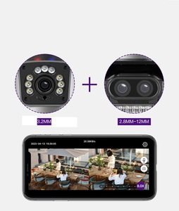 WiFi 摄像头 PTZ 8 倍数码变焦夜视双屏户外 8MP CMOS 传感器安全防护网络摄像机带 SDK - Product Image 3