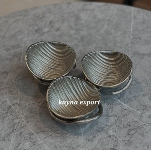 Centre de table en aluminium martelé, design moderne et luxueux, bol à fruits pour fête avec branche noire nickelée, décoration d'intérieur - Product Image 4