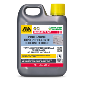 FILA Soluciones para el Cuidado de Superficies HYDROREP ECO, Sellador Protector Repelente al Agua Ecológico para Piedra, Hormigón, Terracota, Anti Algas, Protección UV - Product Image 1