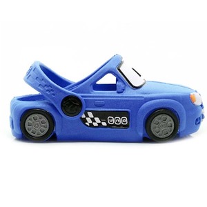 Sabots pour enfants de voiture bleue de haute qualité, confortables, à la mode et amusants sabots ludiques pour enfants - Product Image 2