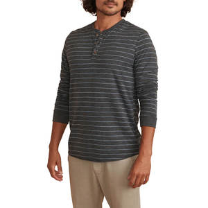 T-shirts à manches longues surdimensionnés pour hommes de haute qualité Design unique de couleur unie avec des t-shirts unis en tissu confortable - Product Image 2