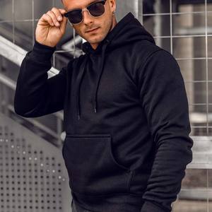 Pullover pour homme Ultimate Heavyweight Plained Sweats à capuche Plain Black - Product Image 4