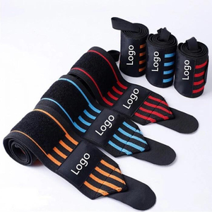 Muñequeras de neopreno con logotipo personalizado para entrenamiento físico de adultos y soporte de gimnasio de levantamiento de pesas - Product Image 2