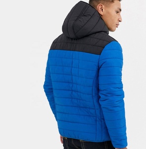 OEM Wholesale Customized Logo 100% Polyester Winter <b>Jacket</b> Premium Quality New Fashion Stand Collar and Hooded Puffer For Men - Product Image 3