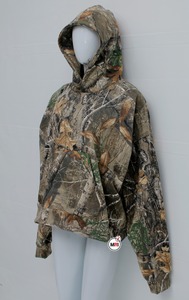 Sweat à capuche d'hiver personnalisé de haute qualité avec poche kangourou, imprimé à carreaux, doublure polaire, anti-boulochage, respirant pour femme - Product Image 3