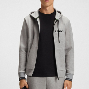 Sweat à capuche personnalisé avec logo en gros pour hommes, sweat à capuche de haute qualité pour hommes avec fermeture éclair, design streetwear, respirant, dernier modèle d'hiver - Product Image 1