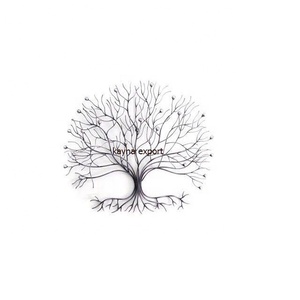 ที่ขายดีที่สุดโลหะเงาเสร็จสิ้นแฟนซี Wall Art สําหรับตกแต่งบ้านและโรงแรมผนังที่ไม่ซ้ํากัน Leaf ออกแบบโลหะใหม่เสร็จสิ้น Wall Art - Product Image 5