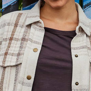 Custom Manufacture Stylish <b>Womens</b> Shirt <b>Jacket</b> Lightweight & Casual Perfect <b>For</b> Layering In Spring Down Button Shirts - Product Image 6