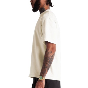 T-shirts surdimensionnés pour hommes T-shirt ample et lourd en coton unisexe à manches courtes Chemises décontractées Tee Tops - Product Image 1