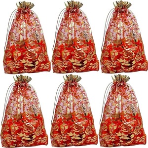 Sacs en organza multicolores avec cordon de serrage Sacs de faveur Chocolat Fruits secs Pochette d'emballage pour bijoux Maquillage Fête Mariage Sacs de faveur - Product Image 2