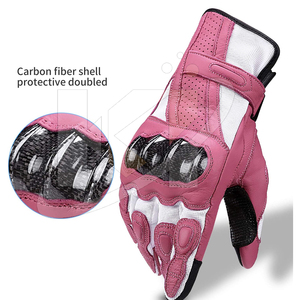 Nouveauté, gants de moto en cuir de vache véritable, respirants, à doigts entiers, antidérapants, gants de cyclisme de haute qualité - Product Image 3