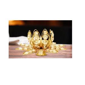 Lampe décorative diya de table en laiton kamal chaud de bonne qualité pour le temple et la maison dhanlaxmi kamal diya grossiste de l'Inde - Product Image 2