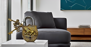Tiger Golden Brass Padlock with <b>Keys</b> Functional Working Brass Made <b>Lock</b> - Product Image 4