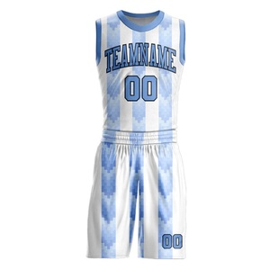 Uniforme de basket-ball Col rond Design Maillot respirant à séchage rapide Nom et numéro personnalisés Fabricant de vêtements de sport COSH - Product Image 2