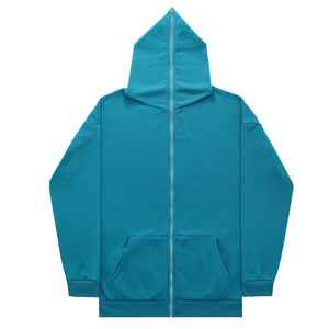 Comfortable Long <b>Zip</b> Up <b>Hoodies</b> Oversized Streetwear Casual Hooded Jacket With Full Zipper And <b>Pockets</b> For Men And Women - Product Image 2