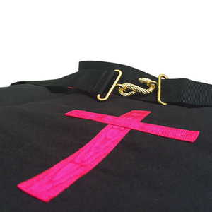 Tabliers maçonniques brodés à la main de haute qualité Vente en gros Service OEM Respirant Tabliers maçonniques Regalia pour hommes - Product Image 4