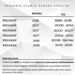 Pièces détachées compatibles Peugeot, bouchon de réservoir de carburant et joint pour Peugeot Citroën - Product Image 2