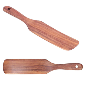 Madera masa fermentada Spurtle proveedor al por mayor logotipo personalizado madera agitador palo pan espátula precio barato - Product Image 5